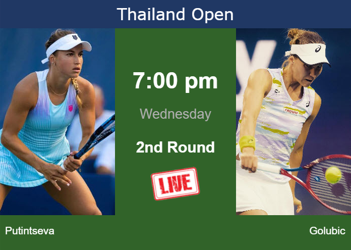 Tuesday Live Streaming Yulia Putintseva vs Viktorija Golubic