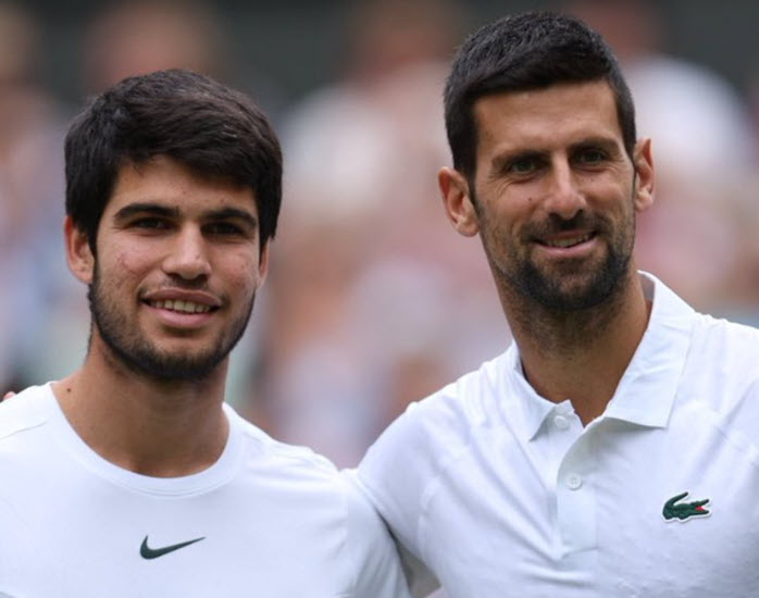 Carlos Alcaraz is motivated to face Novak Djokovic in the Australian Open final Alcaraz And Djokovic Together