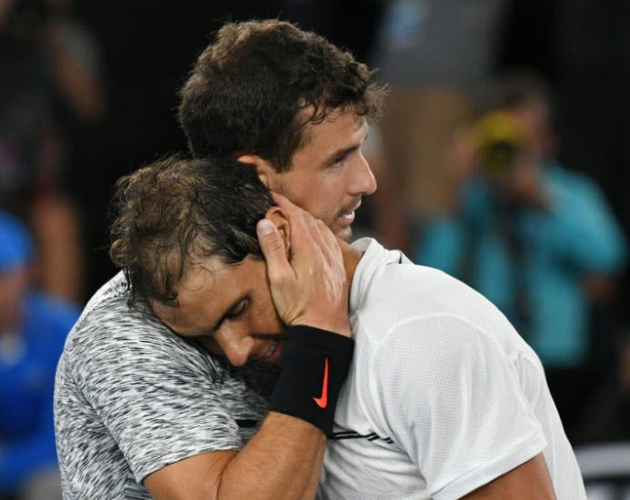 Grigor Dimitrov talks about Nadal withdrawing from the Australian Open with injury