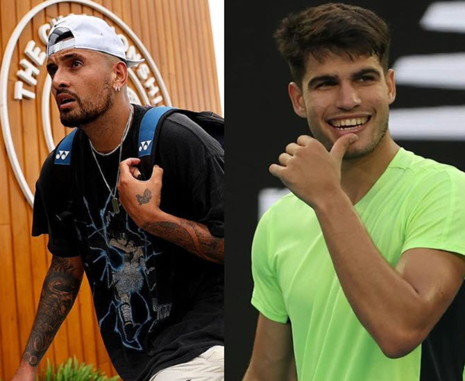 Nick Kyrgios Says He Wants To Play Vs. Carlos Alcaraz When He Makes A ...