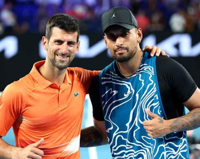Nick Kyrgios explains why Novak Djokovic is the best athlete in the world Novak Djokovic With Nick Kyrgios