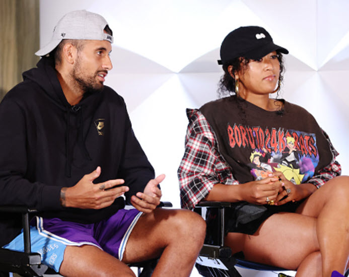 Naomi Osaka’s creative house to launch a podcast series with Nick Kyrgios as host Osaka And Kyrgios Sit Together