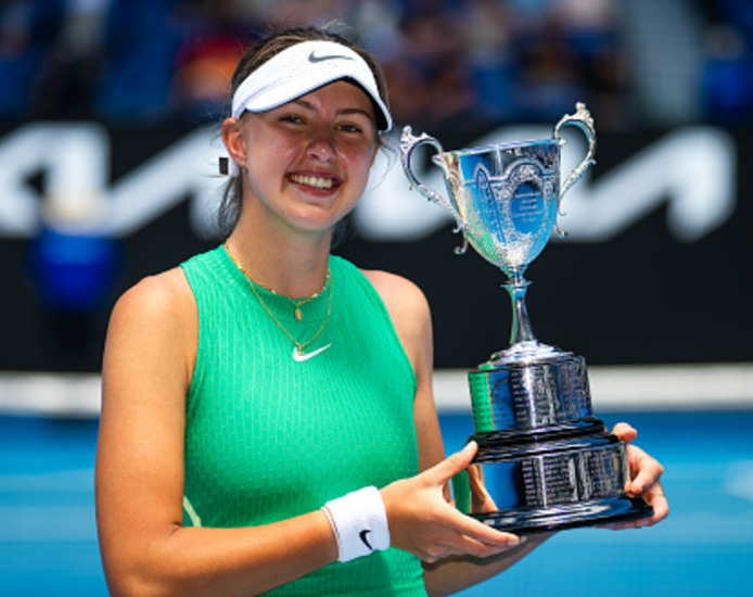 Renata Jamrichova wins junior girls’ singles title at the Australian Open