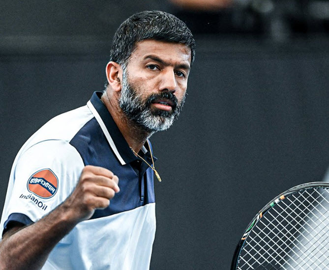 Rohan Bopanna Playing