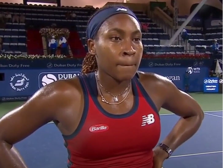 Coco Gauff talks about a heated exchange with the umpire in Dubai Coco Gauff In Dubai