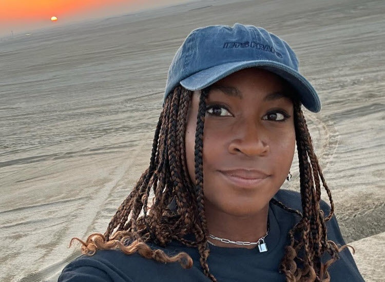 Coco Gauff shares lovely pictures of her enjoying the desert in Doha.