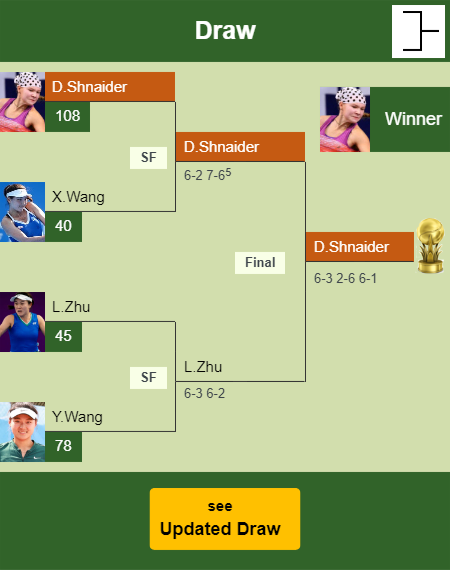 Diana Shnaider Draw info