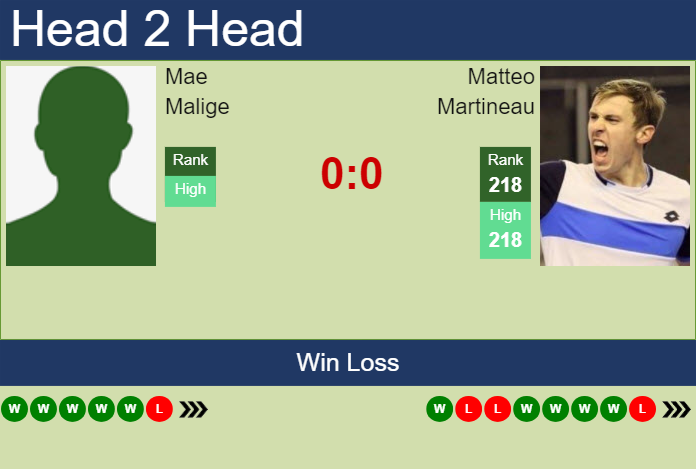 H2H, prediction of Mae Malige vs Matteo Martineau in Cherbourg Challenger with odds, preview, pick | 14th February 2024