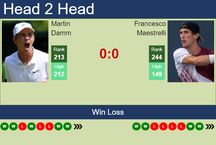 Prediction and head to head Martin Damm vs. Francesco Maestrelli