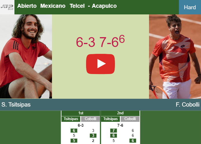Prediction and head to head Stefanos Tsitsipas vs. Flavio Cobolli