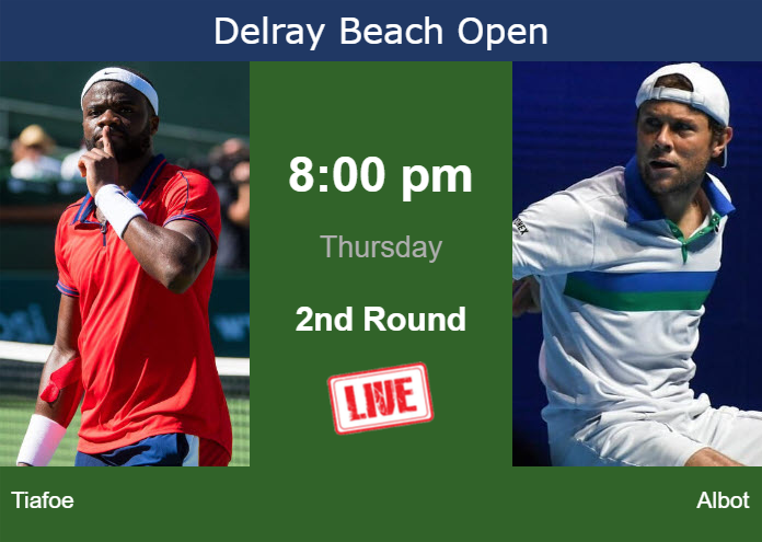 How To Watch Tiafoe Vs Albot On Live Streaming In Delray Beach On Thursday Tennis Tonic 9681