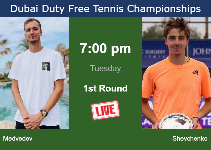 How To Watch Medvedev Vs. Shevchenko On Live Streaming In Dubai On ...