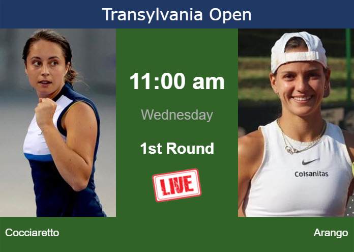 Tuesday Live Streaming Elisabetta Cocciaretto vs Emiliana Arango