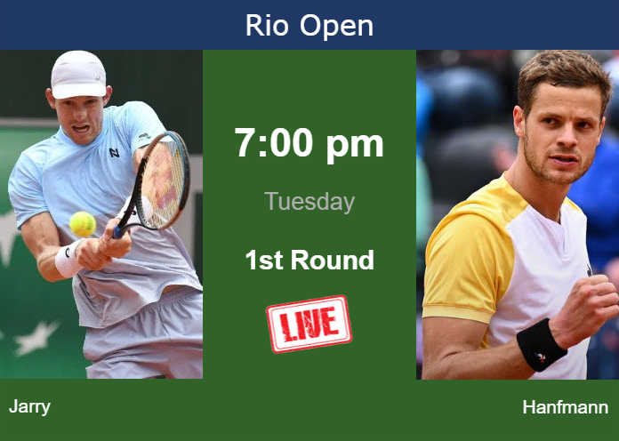 Tuesday Live Streaming Nicolas Jarry vs Yannick Hanfmann