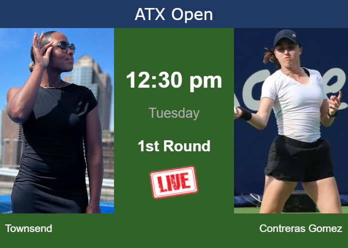 Tuesday Live Streaming Taylor Townsend vs Fernanda Contreras Gomez