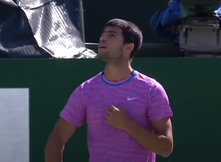 Alcaraz And The Bees In Indian Wells