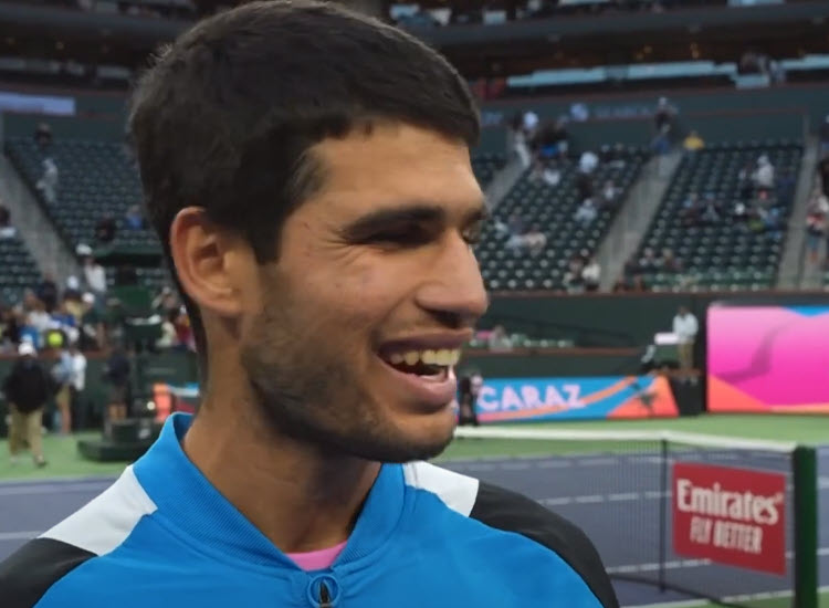 Carlos Alcaraz Talks About The Indian Wells Bees Carlos Alcaraz Talks About The Indian Wells Bees