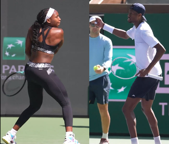 VIDEO. Gauff and Eubanks practicing together in Indian Wells