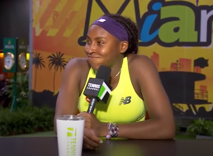 Coco Gauff Laughs About Escaping The Rain Coco Gauff Laughs About Escaping The Rain