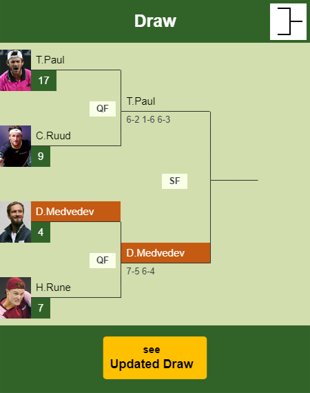 Daniil Medvedev Draw info