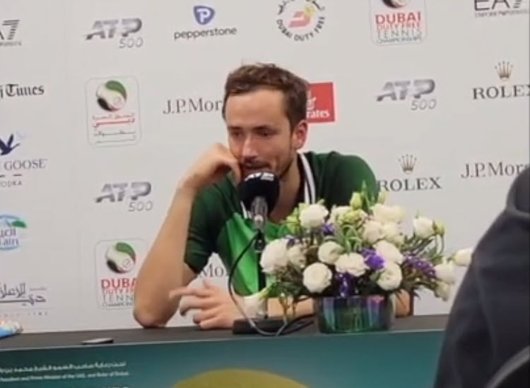 Daniil Medvedev talks about losing the semifinal in Dubai to an inspired Ugo Humber