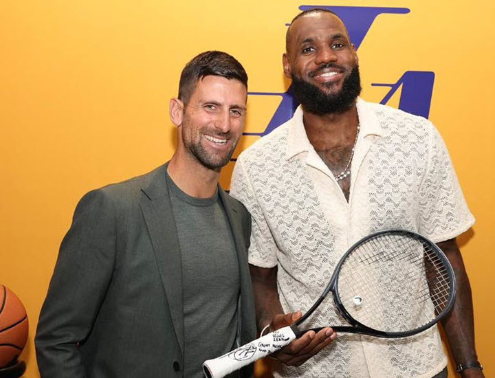 Djokovic With Lebron