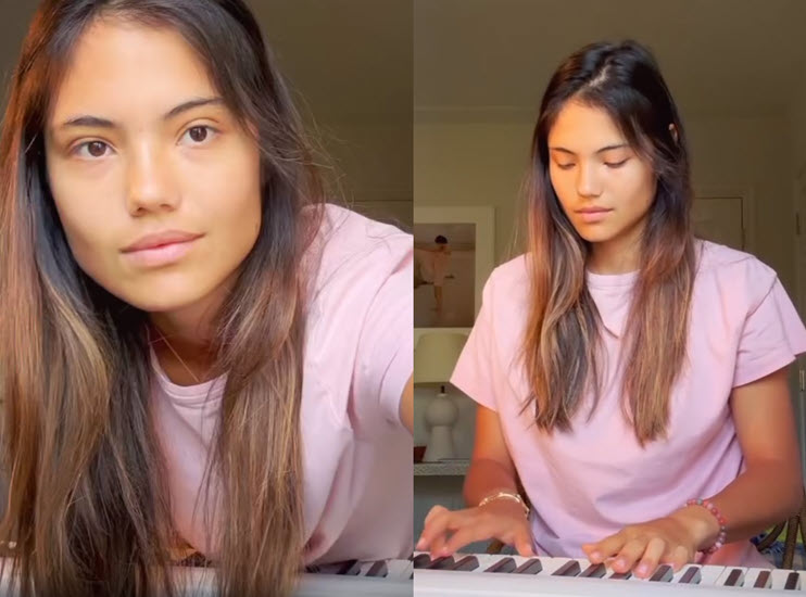 VIDEO. Emma Raducanu amazing while playing the piano