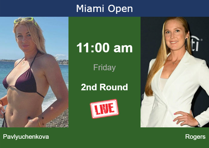 Friday Live Streaming Anastasia Pavlyuchenkova vs Shelby Rogers