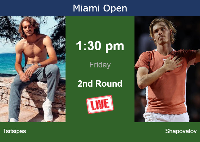 Friday Live Streaming Stefanos Tsitsipas Vs Denis Shapovalov Friday Live Streaming Stefanos Tsitsipas vs Denis Shapovalov