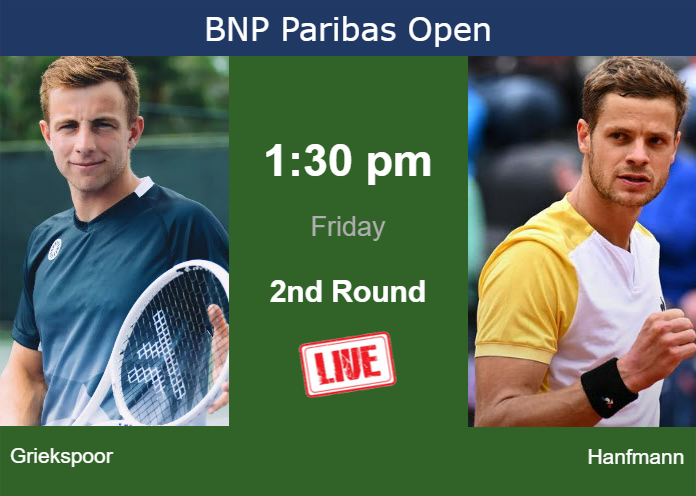 Friday Live Streaming Tallon Griekspoor Vs Yannick Hanfmann Friday Live Streaming Tallon Griekspoor vs Yannick Hanfmann