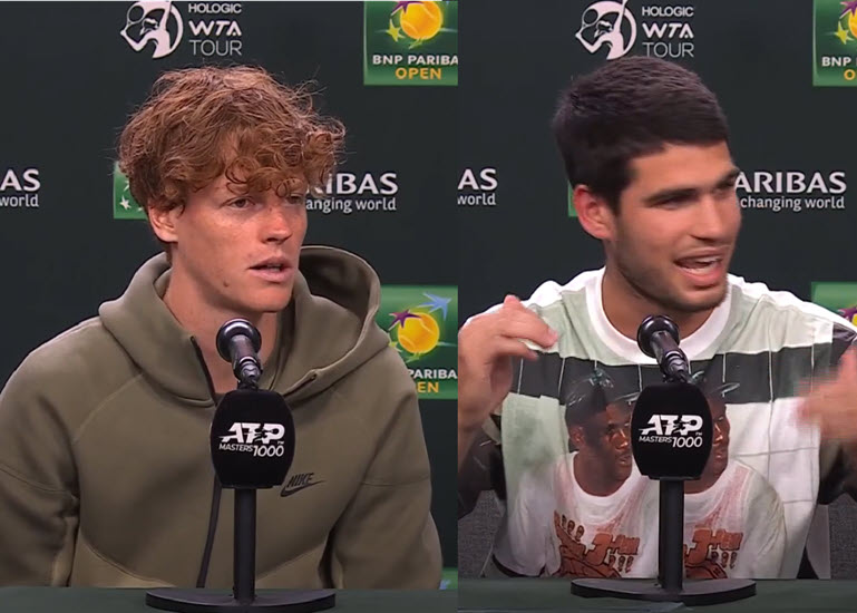 Carlos Alcaraz and Jannik Sinner talk about the rivalry before clashing