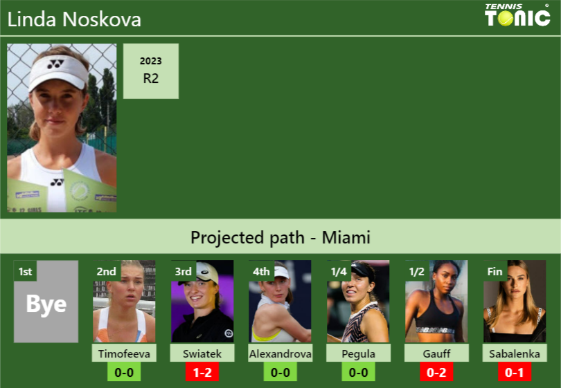 Linda Noskova Stats info