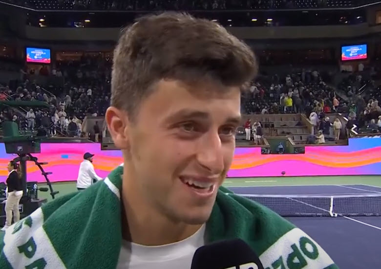 Luca Nardi says it was a miracle beating Djokovic in Indian Wells