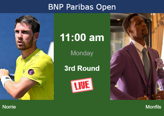 Monday Live Streaming Cameron Norrie Vs Gael Monfils Monday Live Streaming Cameron Norrie vs Gael Monfils