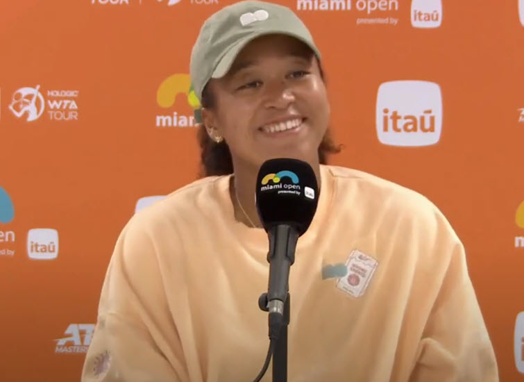 Noami Osaka About Facing Garcia In Miami