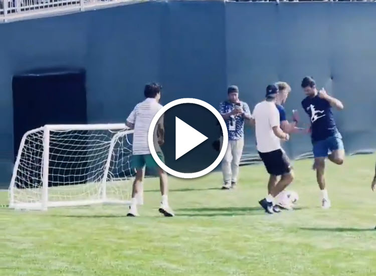 Novak Djokovic Playing Soccer