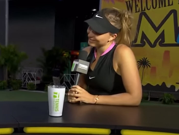 Paula Badosa overjoyed after beating Simona Halep in Miami