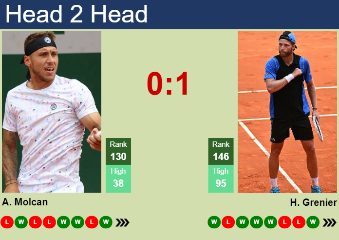 H2H, prediction of Alex Molcan vs Hugo Grenier in Indian Wells with odds, preview, pick | 5th March 2024