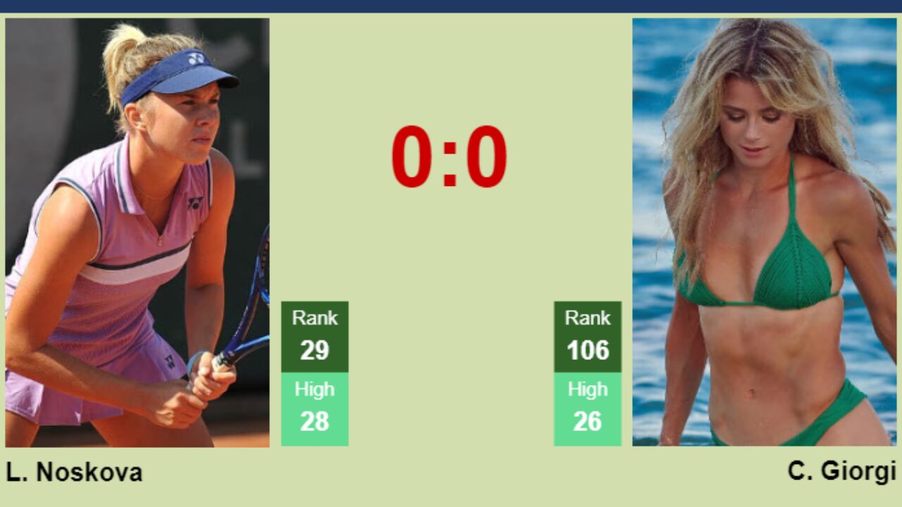 H2H, prediction of Linda Noskova vs Camila Giorgi in Indian Wells with  odds, preview, pick | 8th March 2024 - Tennis Tonic - News, Predictions,  H2H, Live Scores, stats