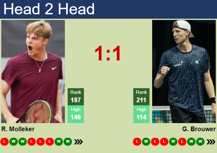 H2H, prediction of Rudolf Molleker vs Gijs Brouwer in Lugano Challenger with odds, preview, pick | 8th March 2024