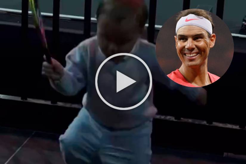 Rafael Nadal ‘s son steals the show at the “Netflix Slam”