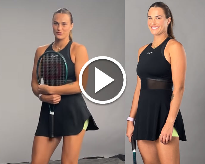 WATCH. Aryna Sabalenka and in a great mood during the Indian