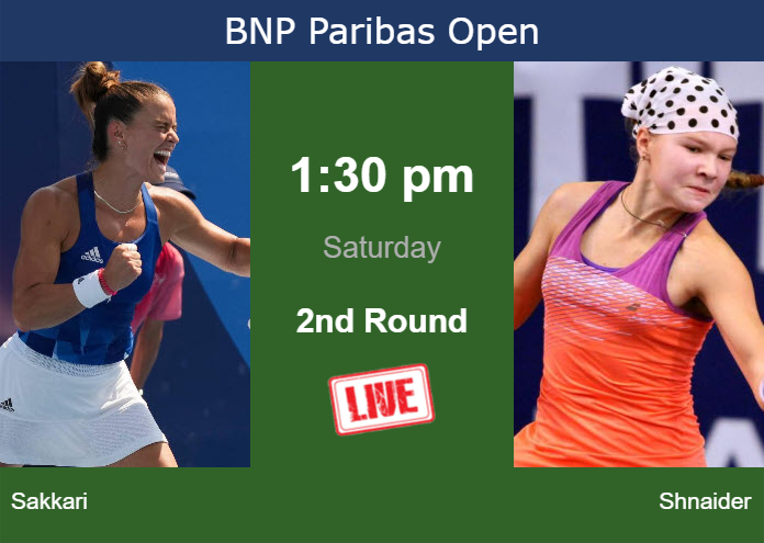 Saturday Live Streaming Maria Sakkari Vs Diana Shnaider Saturday Live Streaming Maria Sakkari vs Diana Shnaider