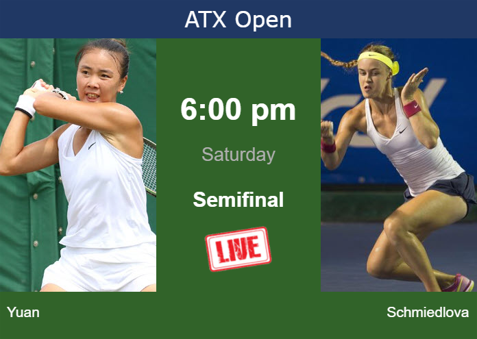 How to watch Yuan vs. Schmiedlova on live streaming in Austin on Saturday
