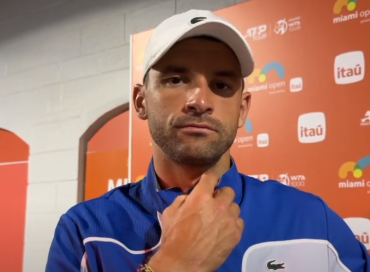 Grigor Dimitrov interview after beating Yannick Hanfmann in Miami