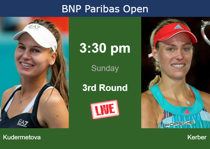 Sunday Live Streaming Veronika Kudermetova vs Angelique Kerber