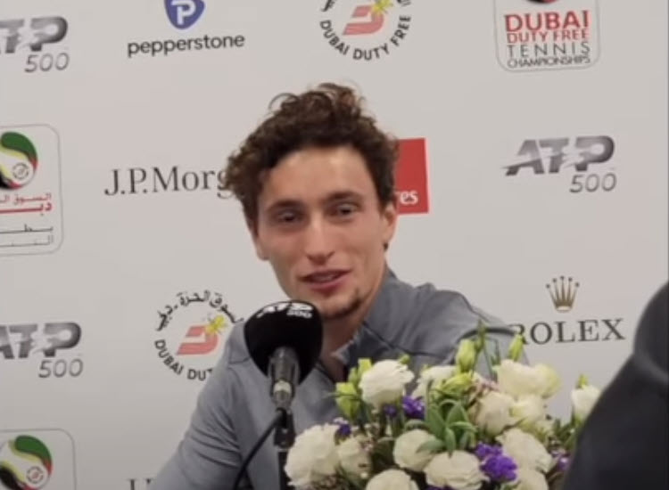 Ugo Humbert talks about beating Medvedev and facing Alexander Bublik for the Duba title