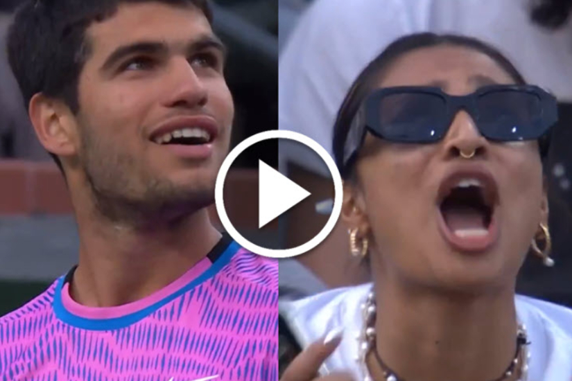 Video. Alcaraz Laughs Spotting Super Fan Getting Mad During His Match Against Zverev
