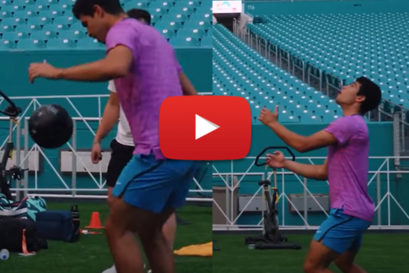 Watch. Carlos Alcaraz Shows Off His Soccer Skills In Miami