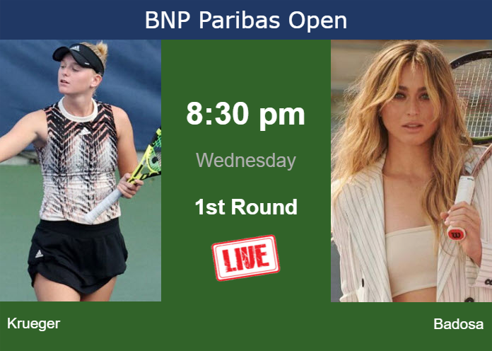 Wednesday Live Streaming Ashlyn Krueger Vs Paula Badosa Gibert Wednesday Live Streaming Ashlyn Krueger vs Paula Badosa Gibert